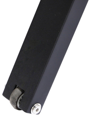 LeisureMod Marlin Outdoor Patio Stackable Chaise Lounge Chair With Armrests, Black