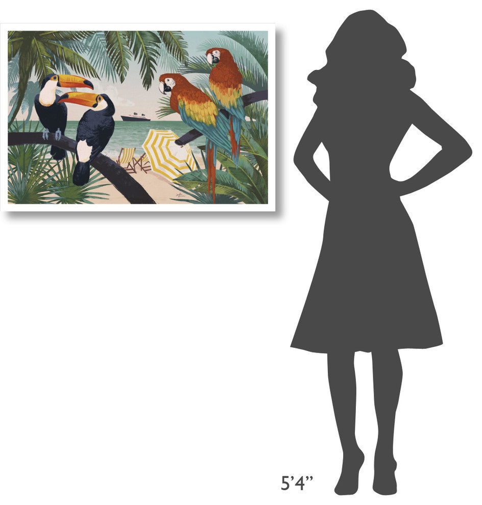 "Welcome to Paradise VI" Digital Paper Print by Janelle Penner, 38"x26"
