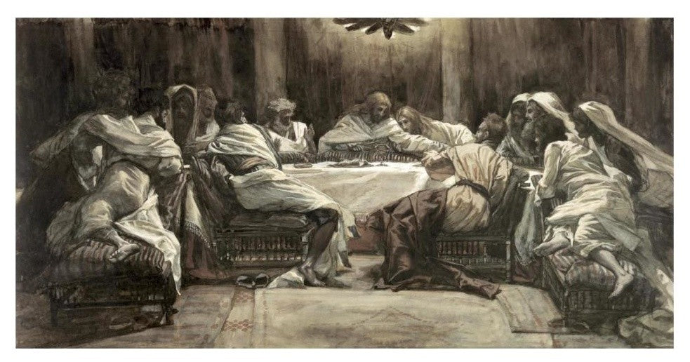 "The Lord's Supper" Digital Paper Print by James Tissot, 32"x17"