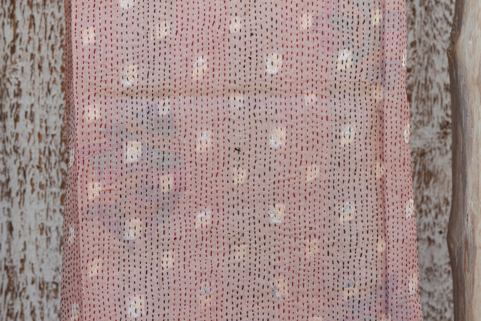 Beautiful Silk Kantha Scarf