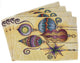 Set of 4 Elegant Ornaments Festive Christmas Tapestry Placemats 13 x 19