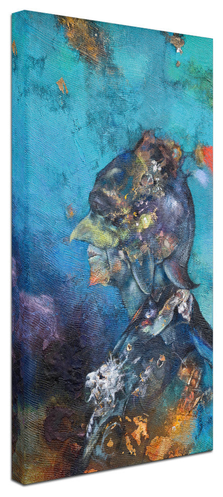 Nick Bantock 'The Green Man' Canvas Art, 24x12