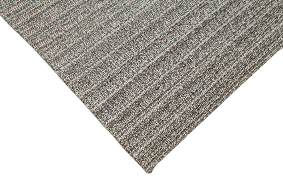 Rug N Carpet - Handmade Turkish 6' 7'' x 10' 8'' Modern Design Wool Kilim Rug