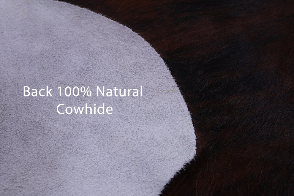 7' 1" X 5' 10" Brindle Natural Cowhide Rug C1990