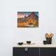 Sunset and Alpine Mountain Pass Landscape Photo Canvas Wall Art Print, 18" X 24"