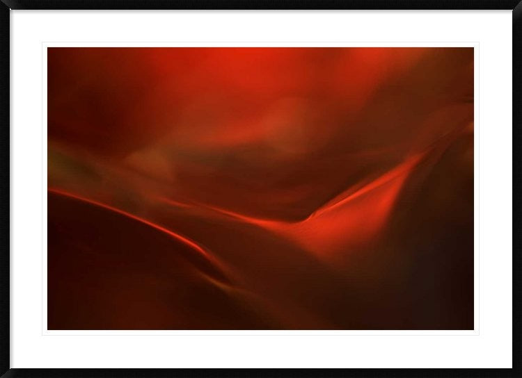 "The Red Valley" Framed Digital Print by Heidi Westum, 44x32"