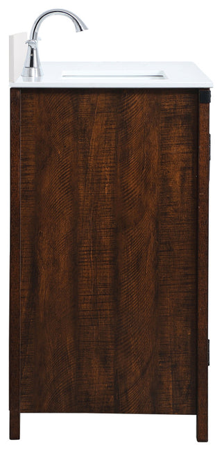 Home Living 36" Single Bathroom Vanity, Espresso With Backsplash