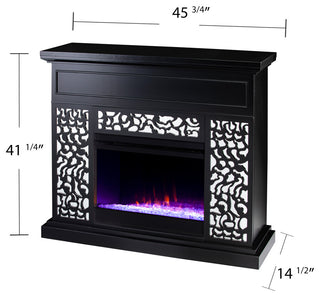 Beaconsfield Color Changing Fireplace, Black