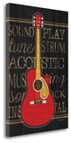 "Music Guitar" By Jennifer Pugh, Giclee Print on Gallery Wrap Canvas