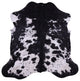 Black and White Natural Cowhide Rug 6' 9" X 6' 9" C2216