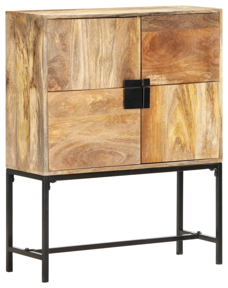 vidaXL Cabinet Freestanding Storage Cabinet for Living Room Solid Wood Mango
