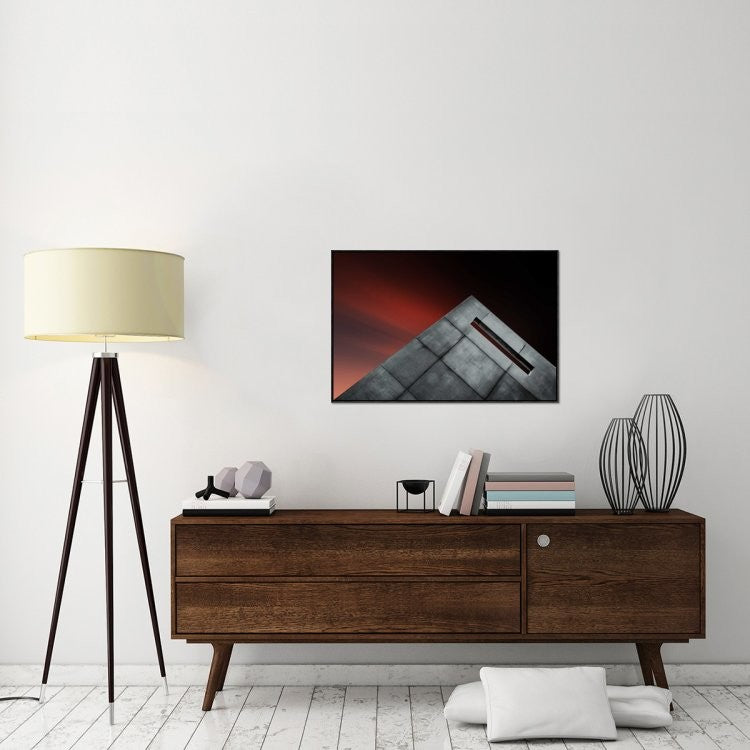 "Airmail Box" Framed Canvas Giclee by Gilbert Claes, 37x25"