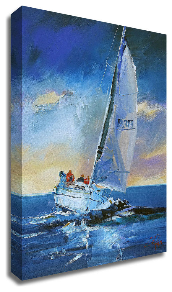 Night Sail by Craig Trewin Penny, Print on Canvas, 30"x42"