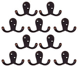 Design House 207753 Double Robe Hook - 10 Pack - Oil Rubbed Bronze
