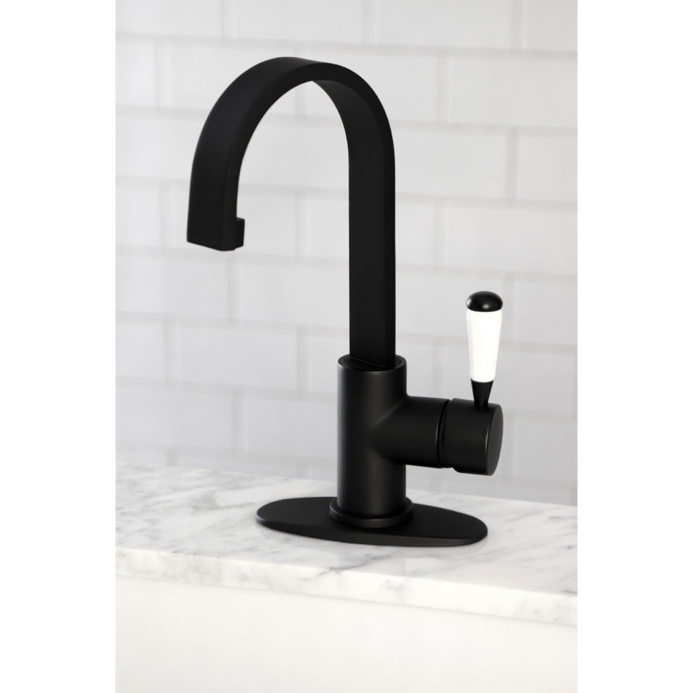 LS8610DPL Paris One-Handle 1-Hole Deck Mounted Bar Faucet, Matte Black
