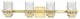 Innovations 310-4W-SG-CL-LED 4-Light Bath Vanity Light, Satin Gold