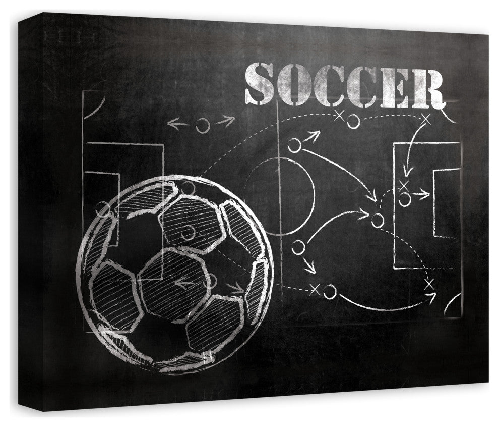 Soccer Plays 20x16 Canvas Wall Art