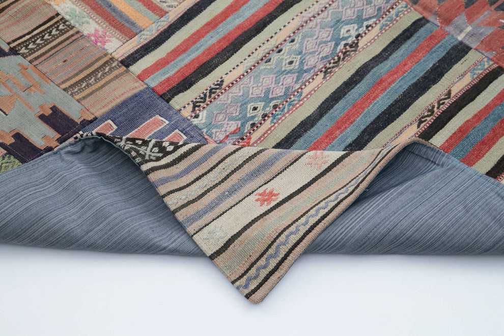 Rug N Carpet - Handmade Anatolian 6' 8'' x 9' 11'' Unique Patchwork Kilim Rug