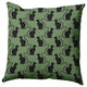 26" x 26" Spooky Cats Decorative Throw Pillow, Sage
