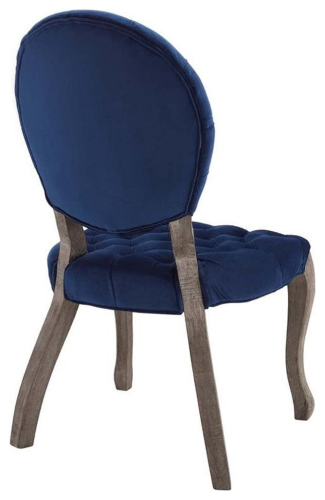 Exhibit French Vintage Dining Performance Velvet Side Chair