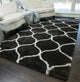 Feather Shag Charcoal Ivory Links 8''0" x 10''0" Rug