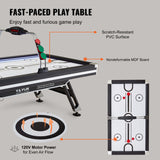 VEVOR 89" Air-Powered Hockey Table Sport Hockey Game Pushers Pucks LED Scoring