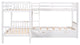 Gewnee Twin L-Shaped Bunk bed with Drawers in Gray