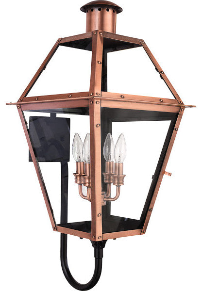 Rue De Royal 4-Light Outdoor Lantern, Aged Copper