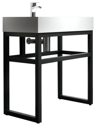 Gordon 30" Single Bathroom Sink, Sink With Pedestal