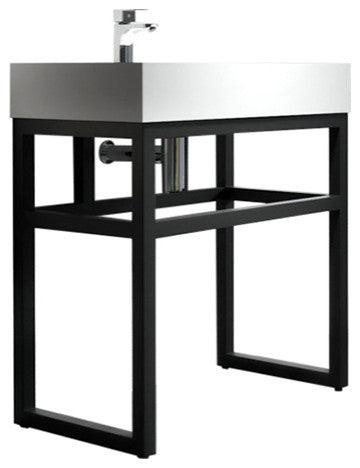 Gordon 30" Single Bathroom Sink, Sink With Pedestal