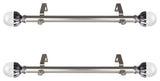 Nilo Side Curtain Rods 12-20", Satin Nickel