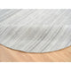 Gray, Hand Loomed Undyed Natural Wool, Modern Design Rug, 9'9"x9'9"