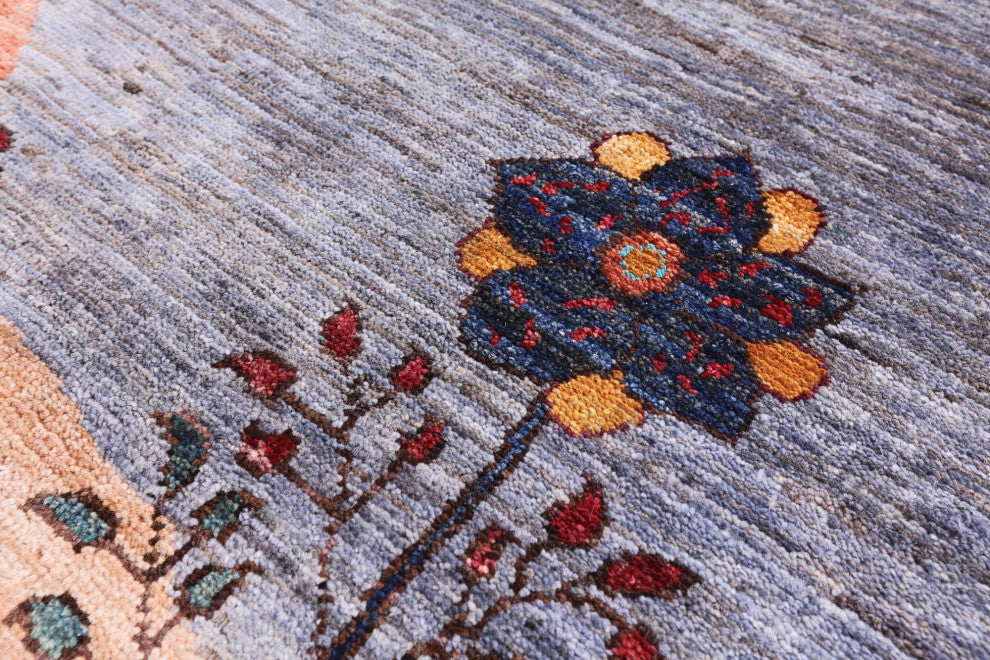 Persian Gabbeh Tribal Hand Knotted Wool Rug 5' 6" X 8' 4" Q10592