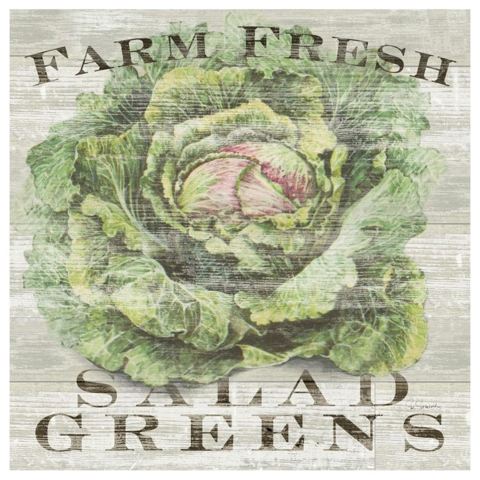 "Farm Fresh Greens" Digital Paper Print by Sue Schlabach, 32"x32"