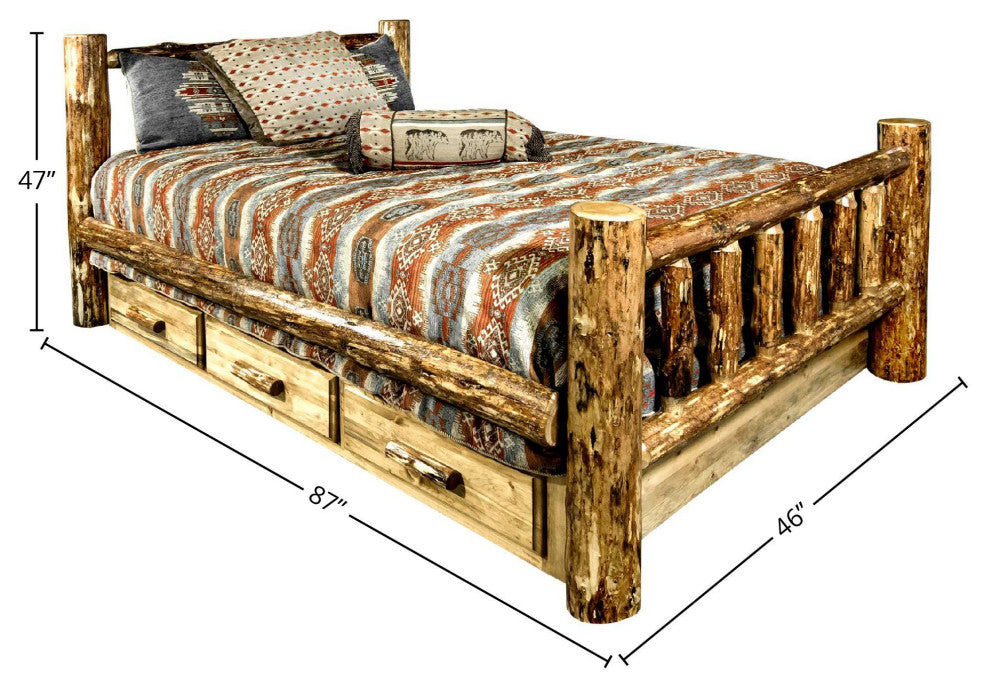Glacier Country Collection Bed With Storage, Twin