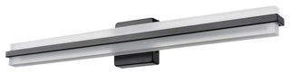 LED Light 32 in. Matte Black Vanity Light