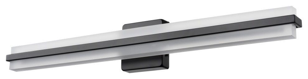 LED Light 32 in. Matte Black Vanity Light