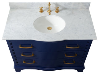 Monroe 42" Bathroom Vanity, Navy Blue