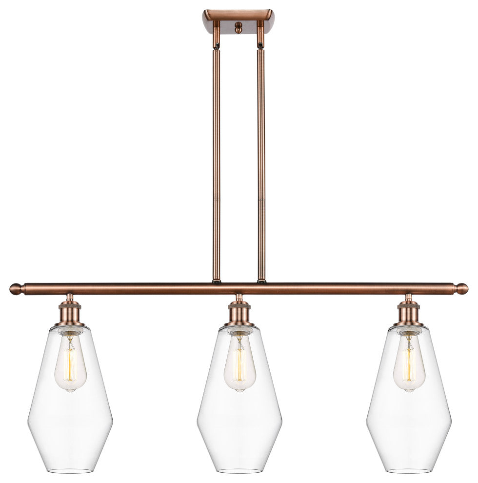 Innovations 516-3I-AC-G652-7 3-Light Island Light, Antique Copper