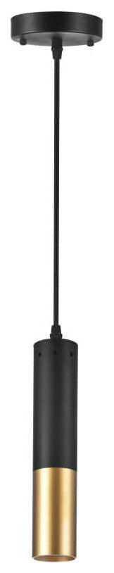 Chandelier, Black and Satin Gold, 2.00