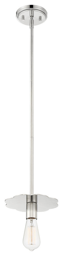 Savoy House Meridian 1 Light Mini-Pendant Polished Nickel
