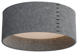 Maxim 10222 Prime 20"W LED Flush Mount Drum Ceiling Fixture - Grey