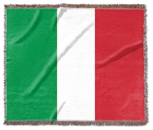 "Italy Flag" Woven Blanket 60"x50"