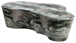 Slab Gray/Blush Faux Marble Coffee Table