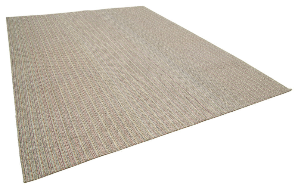 Rug N Carpet - Handmade Turkish 9' 5'' x 12' 5'' Modern Design Wool Kilim Rug