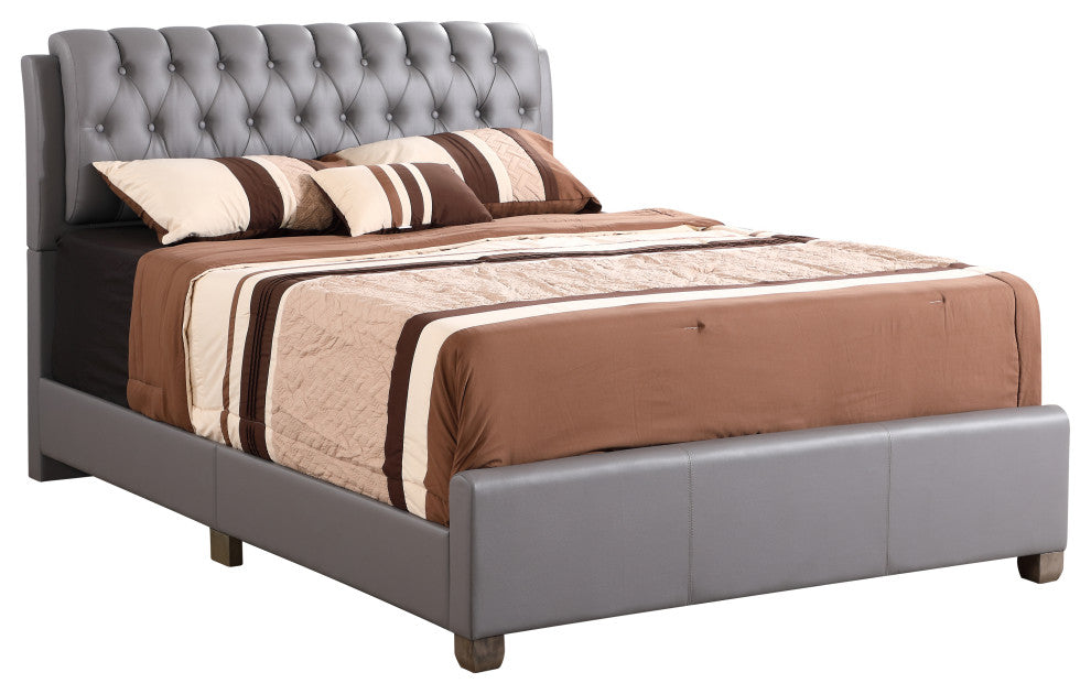Bed, Gray, King
