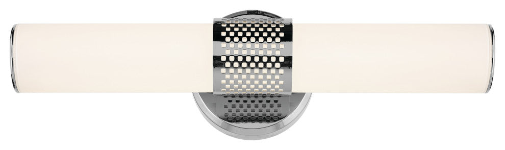 18" Bath Bar Small LED With White Glass