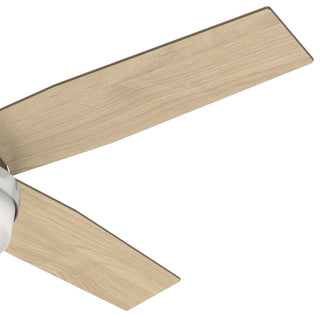 Hunter 52" Dempsey Brushed Nickel Ceiling Fan, LED Light Kit and Remote