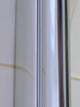 Semi-Frameless Glass Shower Door, Polished Silver Pivot, Square Corner