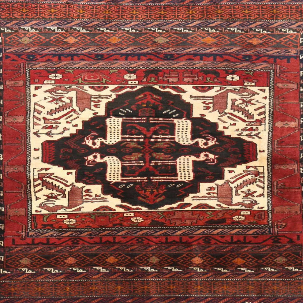 Ahgly Company Indoor Square Traditional Area Rugs, 4' Square